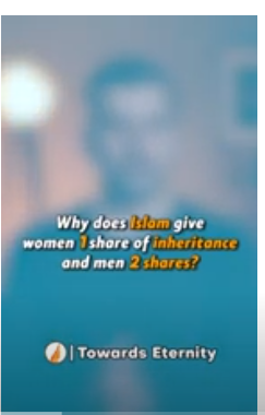 Why does İslam give women 1 share of inheritance and man 2 shares?